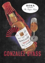 Gonzalez Byass Rosa sherry advert advertising in Country Life magazine UK 1951