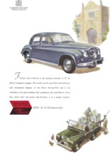 Rover car Land-Rover vehicle alike in craftsmanship advert advertising in Country Life magazine UK