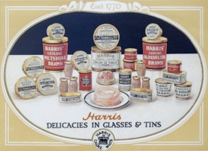Harris pork meat products advert Calne Heritage Centre museum, Heritage Quarter, Calne, Wiltshire,