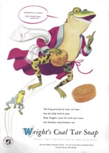 Wright's Coal Tar Soap advert advertising in Country Life magazine UK 1951