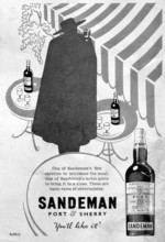 Saneman port and sherry advert London Illustrated News, 1949