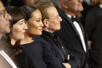 Cannes, France - 16.5.2024: Kelly McNamara, Bono on the red carpet during the 78th Cannes