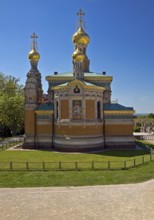 Russian Chapel, church built on imported Russian earth by Léon N. Benois, Mathildenhöhe, Darmstadt,