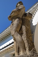 Colossal figure of a man by Ludwig Habich at the Ernst Ludwig House, Mathildenhöhe, UNESCO World