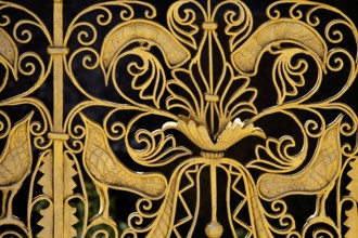 Detail in the sculpture park of the plane tree grove on the Mathildenhöhe, UNESCO World Heritage