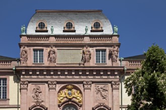 Darmstadt Residential Palace, main portal of the new building by Louis Rémy de la Fosse, Darmstadt,