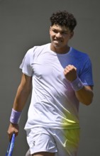 Ben Shelton USA Cheering Emotion Gesture Gesture Tennis, ATP 250, BOSS Open 2025, Stuttgart,