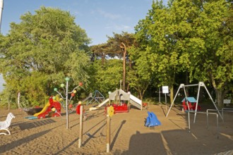 Children's playground, beach promenade, Baltic Sea, Kühlungsborn, Rostock district,