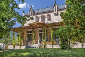 Empress Elisabeth's Marble Palace in the Imperial Park, Bad Ischl, Trauntal, Salzkammergut, Upper