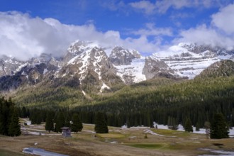 Passo Campo Carlo Magno, near Madonna di Campiglio, Adamello nature park Park, Trentino, Italy