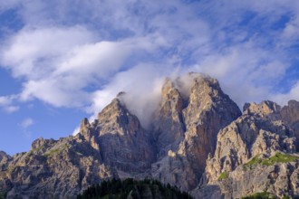 Monte Cristallo, from Ristorante Rio Gere, Dolomites, Auronzo di Cadore, Dolomites, Veneto, Italy
