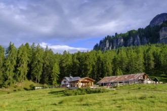 Rifugio Malga Lareto, el brite de Larieto, Cortina d'Ampezzo, Dolomites, Veneto, Italy