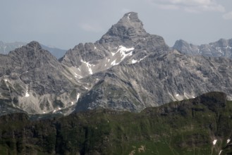 Summit of the Hochvogel, Allgäu Alps, Allgäu, Bavaria, Germany
