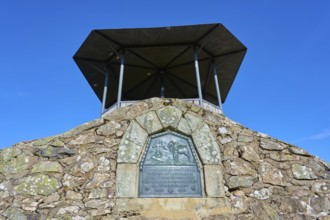Kandel Höhenweg with viewing platform, Kandel, Waldkirch, Black Forest, Baden-Württemberg, Germany