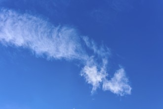 White clouds on a blue sky, clear and peaceful atmosphere, Kandel, Waldkirch, Black Forest,