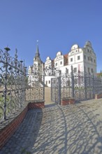 Johannbau built in 1556 Museum of City History, Renaissance, metal grating, metal fence, arts and