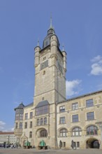 Town hall built in 1901, tower, Dessau, Dessau-Roßlau, Saxony-Anhalt, Germany