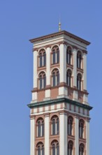 Tower of the Museum of Natural History and Prehistory, spire, cut-out, Dessau, Dessau-Roßlau,
