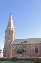Neo-Gothic St Peter and Paul Church, brick church, Dessau, Dessau-Roßlau, Saxony-Anhalt, Germany