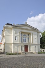 Neoclassical Carl-Maria-Von-Weber Theatre, Opera House, Schlossstraße, Bernburg, Saxony-Anhalt,