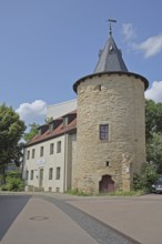 Historic hare tower as part of the former town fortifications, Bernburg, Saxony-Anhalt, Germany