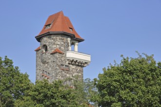 Keßlerturm built in 1912, observation tower, Bernburg, Saxony-Anhalt, Germany