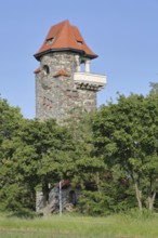 Keßlerturm built in 1912, observation tower, Bernburg, Saxony-Anhalt, Germany