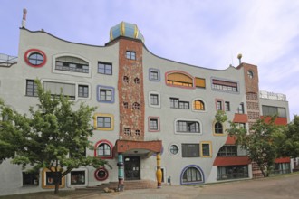 Luther-Melanchthon-Gymnasium, Hundertwasser School, Hundertwasser House, Luther city Wittenberg,