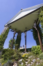 Way of the Cross to the Maria Plain pilgrimage church, baroque church, Bergheim near Salzburg,