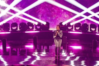 Newcomer:in with the song Pures Glück at the Beatrice Egli Show in Studio Berlin Adlershof on 08.04