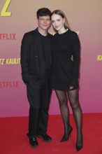 Georg Listing (Tokio Hotel) with his fiancée Susanne Knispel - Special Screening Netflix Series