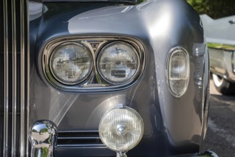 Grosse Pointe Shores, Michigan - A 1965 Rolls Royce Silver Cloud III was on display for the media