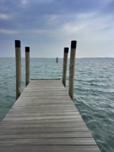 View over the lagoon, lagoon city of Venice, Veneto, Italy
