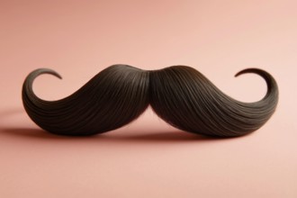 Fake mustache against pastel pink. A playful take on identity, style, and gender expression.