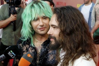 Bill and Tom Kaulitz at the special screening of Kaulitz & Kaulitz S2 at the Delphi Filmpalast in