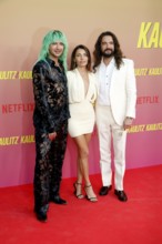 Bill Kaulitz, Sara Alviti and Tom Kaulitz at the special screening of Kaulitz & Kaulitz S2 at the