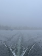 Fog on Lake Starnberg, Bavaria, Germany