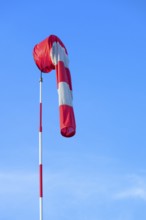 Hanging windsock, at a gliding airport, Bavaria, Germany