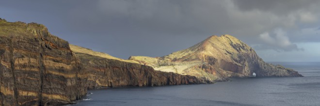 Sunset, volcanic peninsula, Ponta de São Lourenço, Ponta de Sao Lourenco, rocky coast, Punta de San
