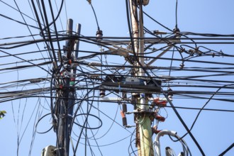 Power, Internet, data lines, Kuta, Bali, Indonesia