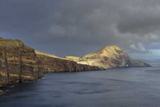 Sunset, volcanic peninsula, Ponta de São Lourenço, Ponta de Sao Lourenco, rocky coast, Punta de San