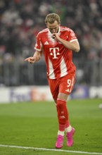 Goal celebration Harry Kane FC Bayern Munich FCB (09) kisses wedding ring Football UEFA Champions