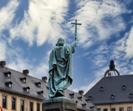 Boniface monument in the baroque quarter of Fulda, East Hesse, Germany