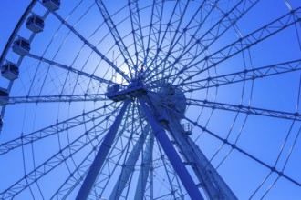 The Montreal Observation Ferris Wheel or La Grande Roue de Montreal amusement ride, Old Port of