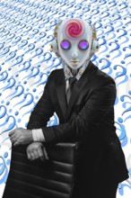 Icon photo, human robot, critical cyber future, security DNA transfer, ethos and robot, ChatGBT,