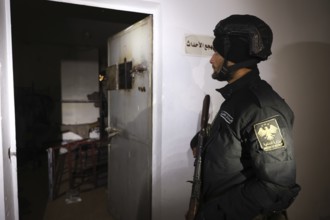 In Raqqa, Syria on January 18, 2026, Syrian Government forces conduct a thorough sweep of the Tabqa