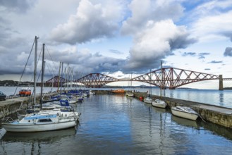 Forth Bridge, Queensferry Crossing, Forth Estuary, Scotland, UK