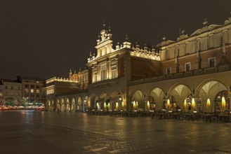Cloth Hall at night, Krakow, Poland