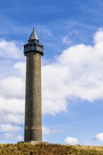 Waterloo Monument over Scottish fields and farms, Jedburgh, Scotland, UK