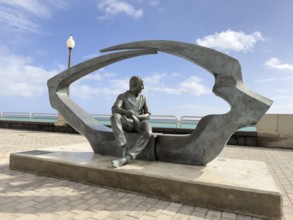 La Mirada de César Manrique Statue, Arrecife, Lanzarote, Canary Islands, Spain